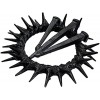 6 Inch Jesus Crown with Nails Hand Forged Iron - Matte Black